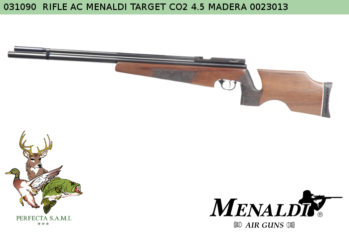 Rifle Aire Comprimido MENALDI Target CO2 4.5mm Madera 0023013 - Código 031090